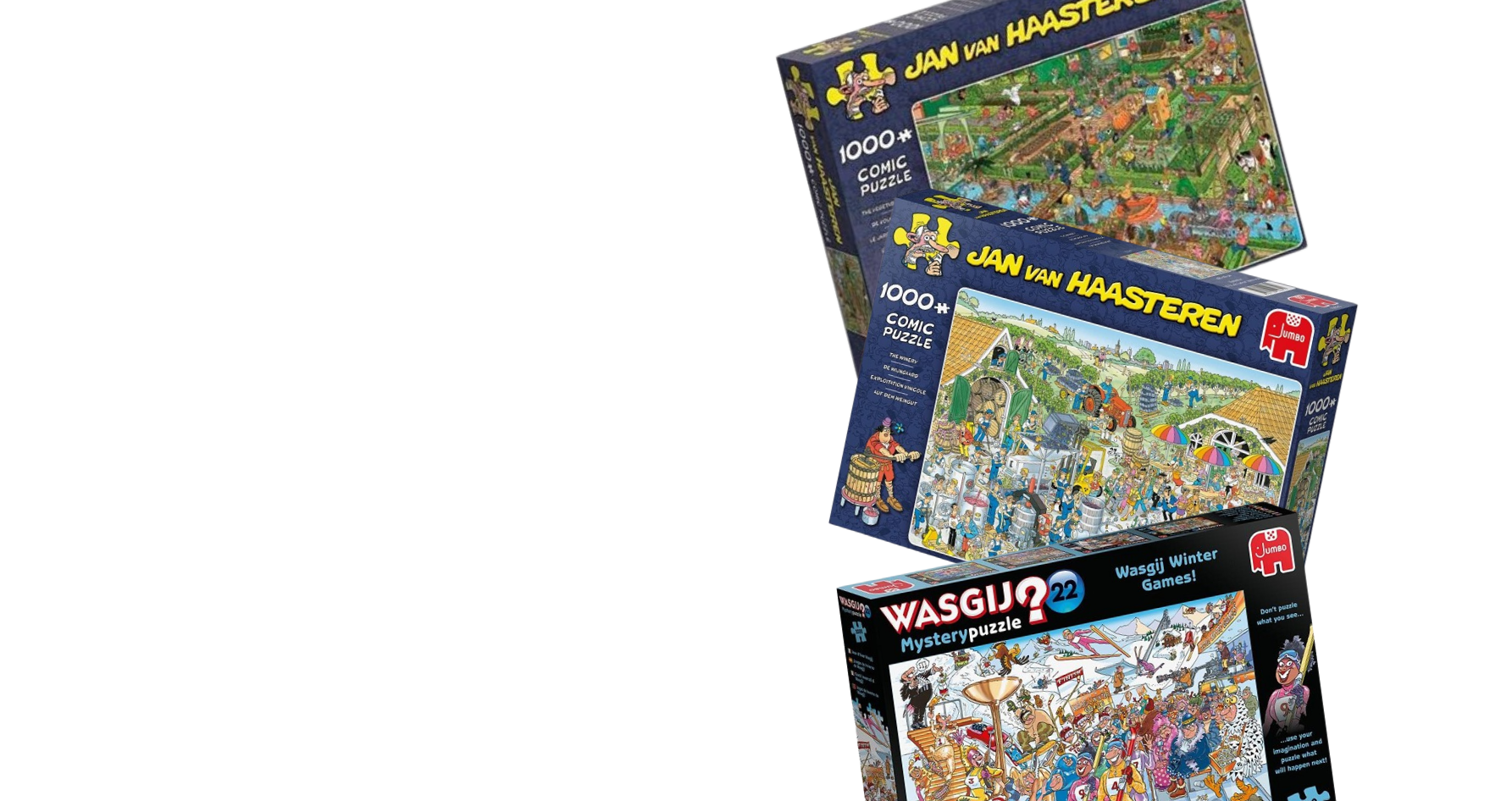 Jumbo Puzzels
[strong]Gekocht door 
Speelgoedwinkels[/strong]