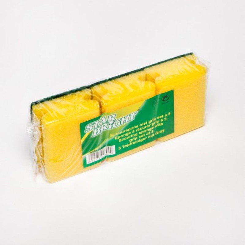 Starbright Schuurspons met grip 3st