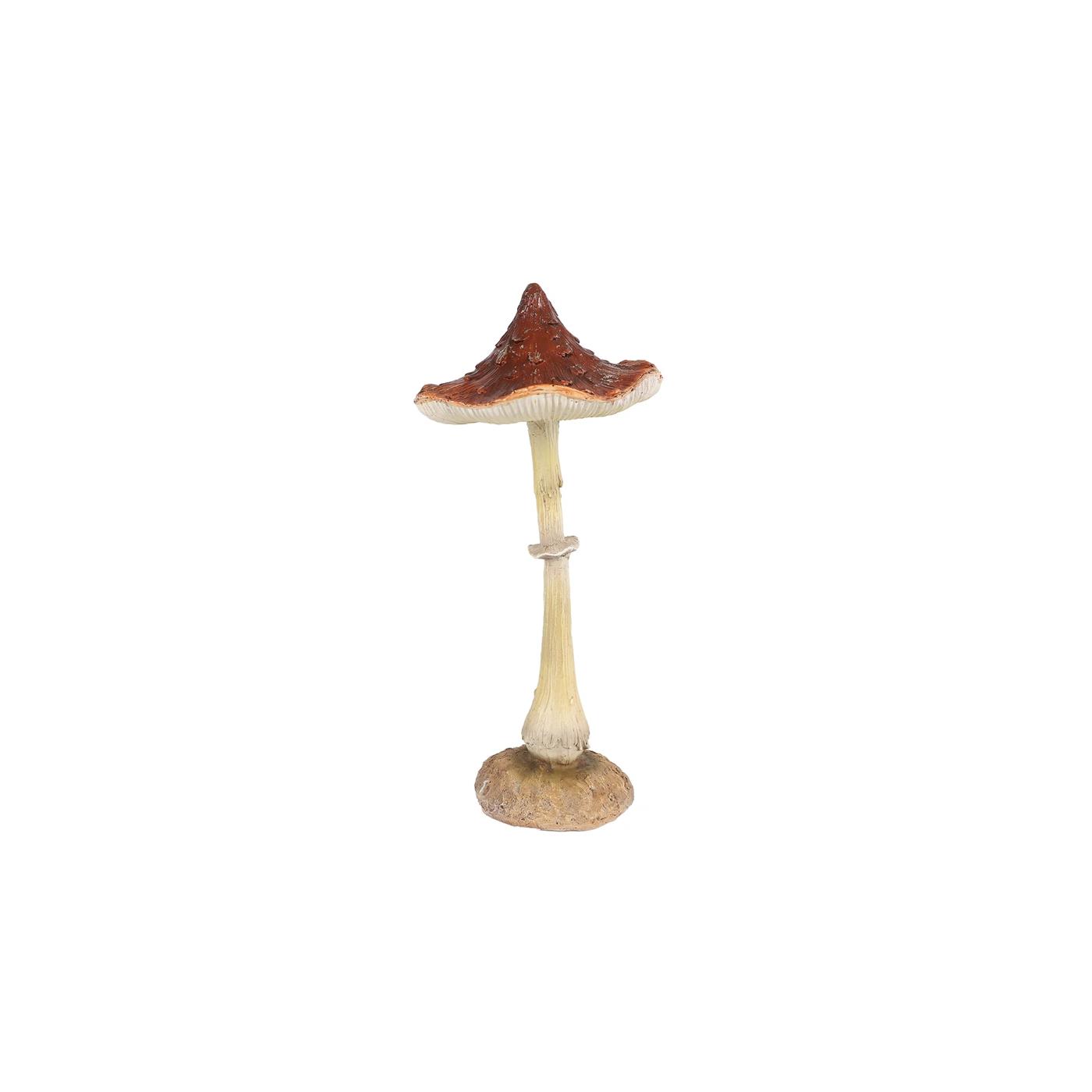 Sculptuur Paddenstoel poly 11x11x23cm