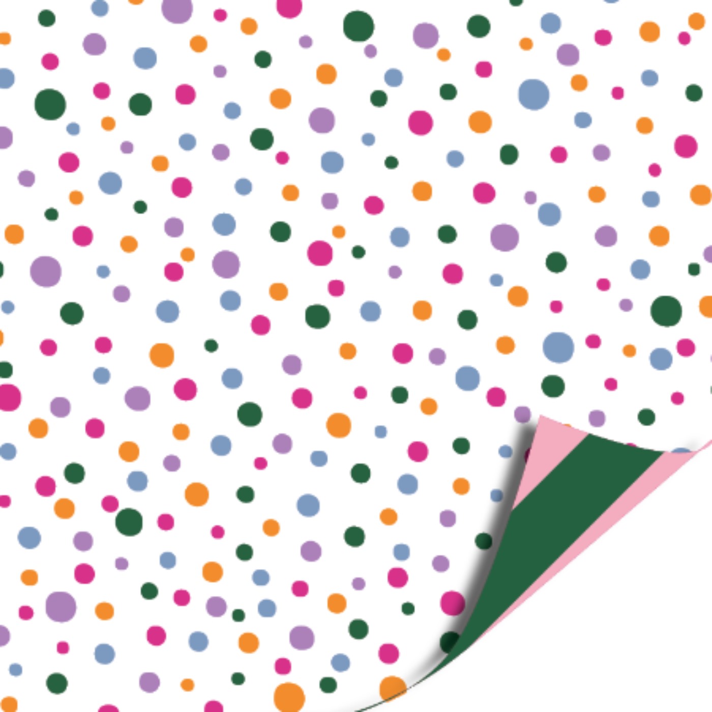 Toonbankrol 30cm 100m- Confetti/streep