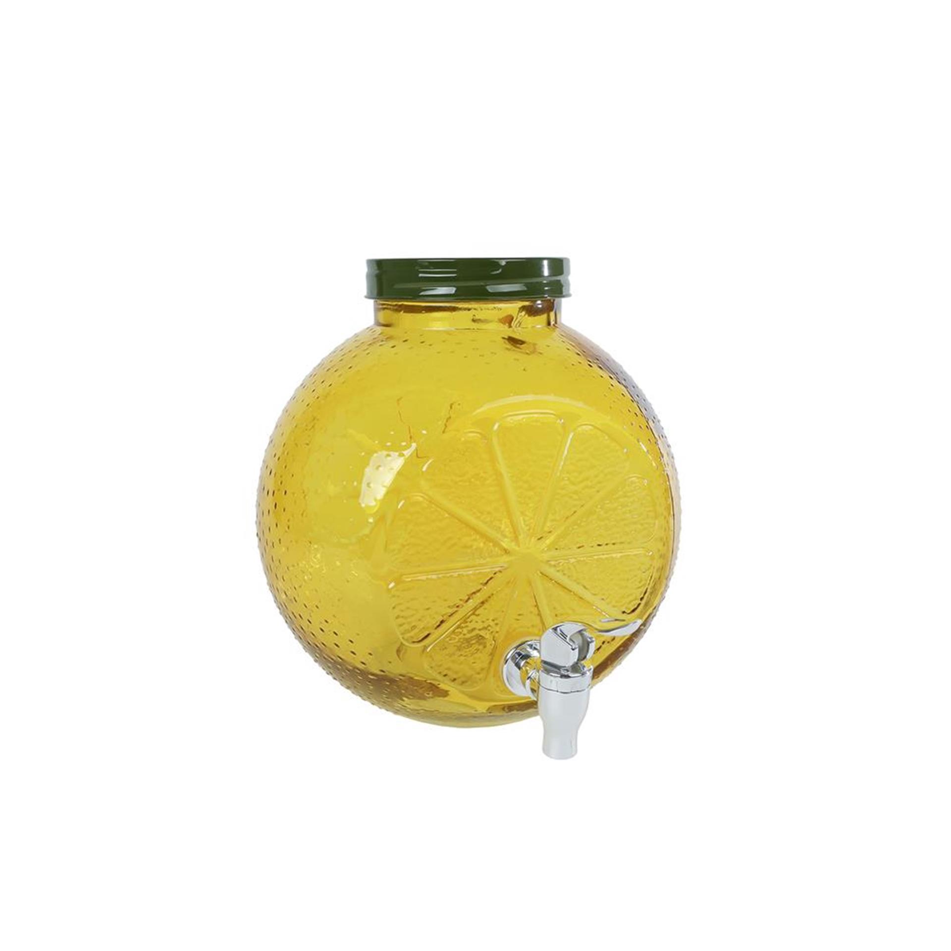 Lemon Drankdispenser glas 19x19x24,5cm