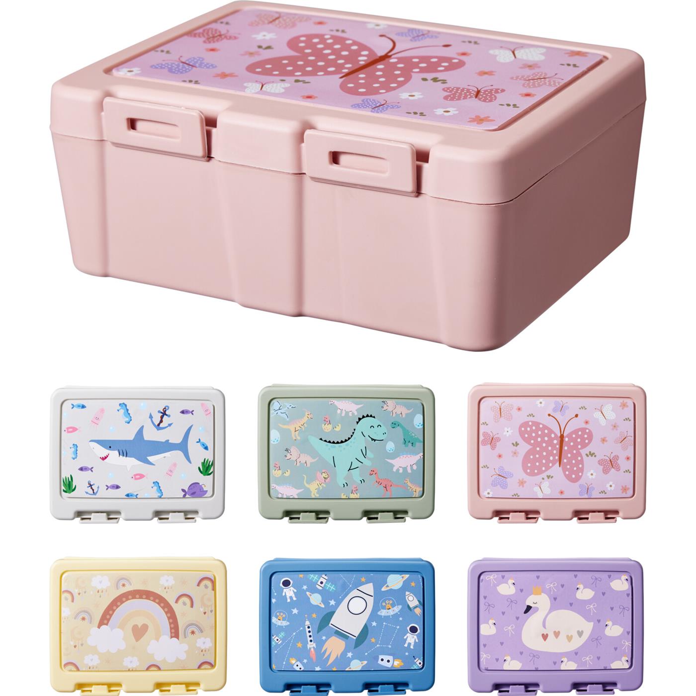 Lunchbox pp met spork 6ass