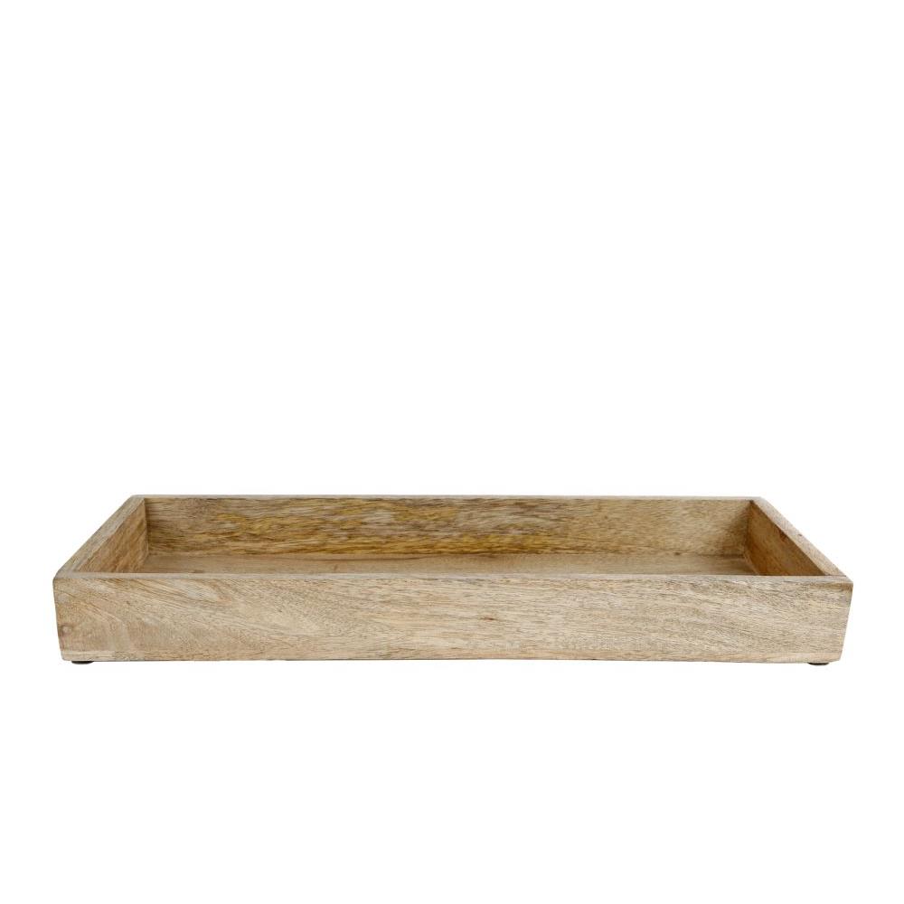 Dienblad Marnix naturel hout 14x39x4cm