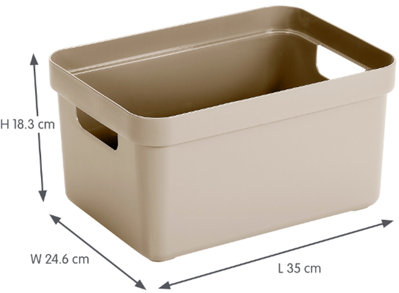 Sunware Sigma Home opbergbox 13L beige