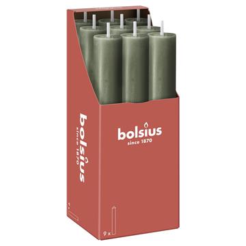 Bolsius Tafelkaars XL 230/30 Fris Olijf