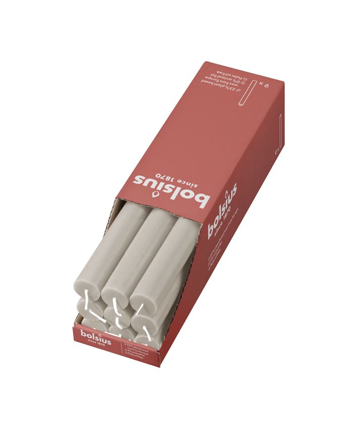 Bolsius Rustiek tafelkaars Sandy Grey 9x