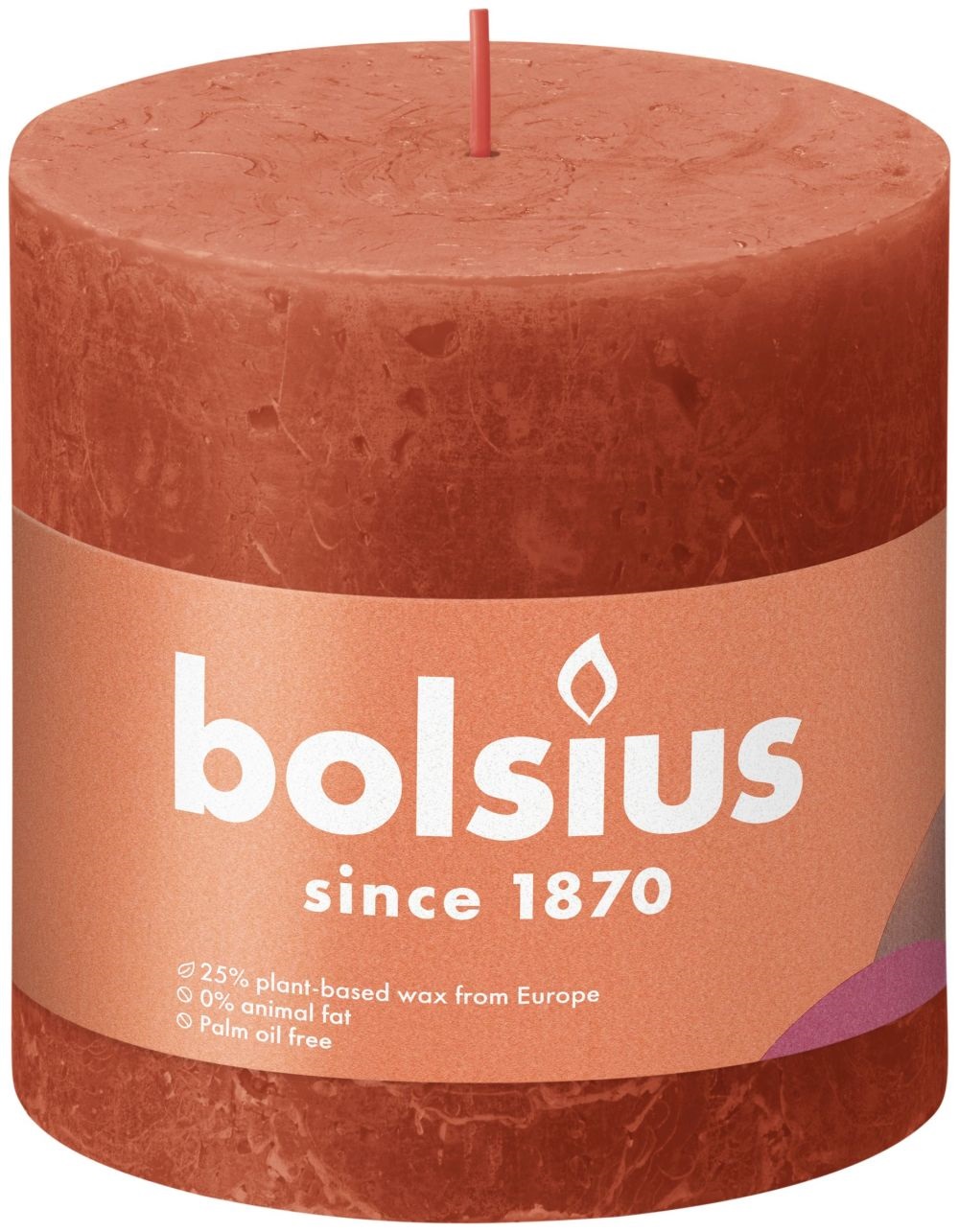 Bolsius Rustiek stompkaars 100/100 Oranj