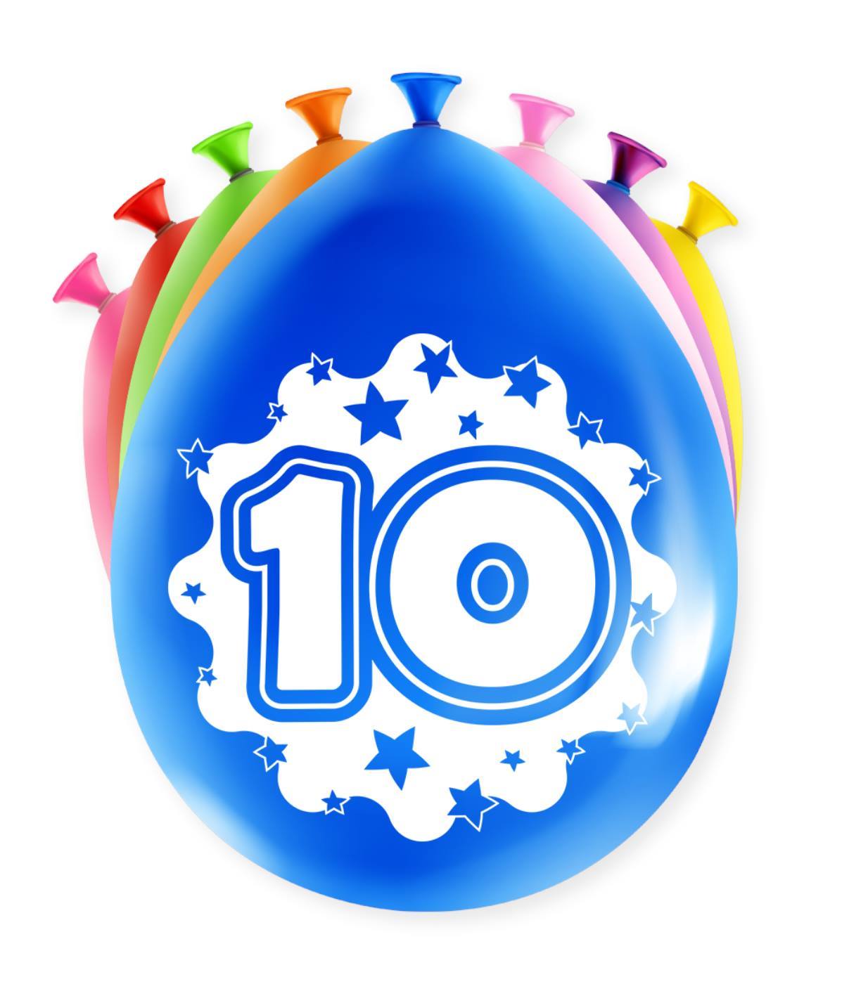 Happy party ballonnen - 10 jaar