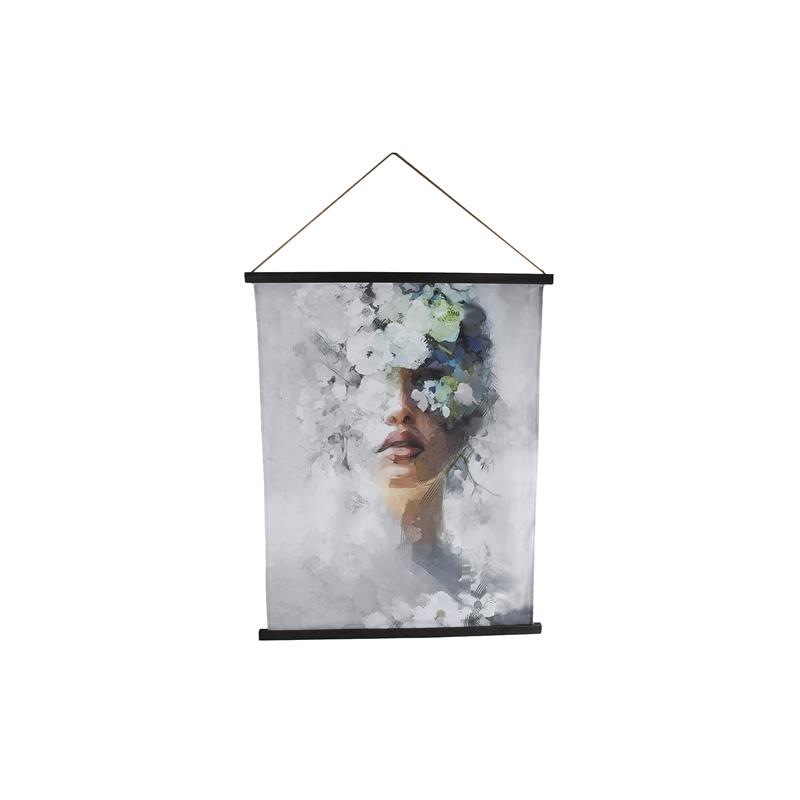 Wandversiering vrouw doek 115x148