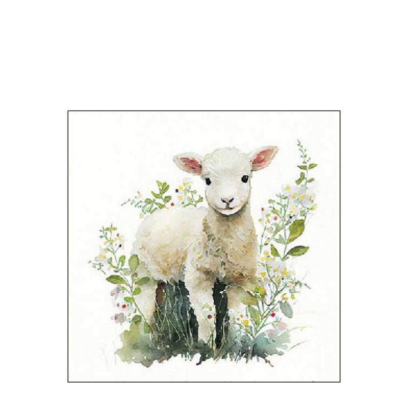Ambiente Servetten Lammetje 25x25cm