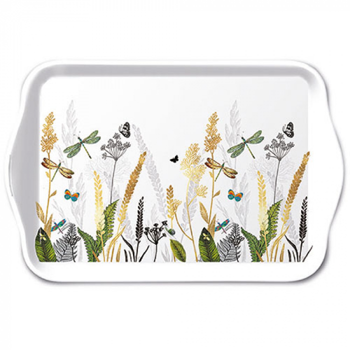 Ambiente Tray Ornamental Flowers 13x21cm