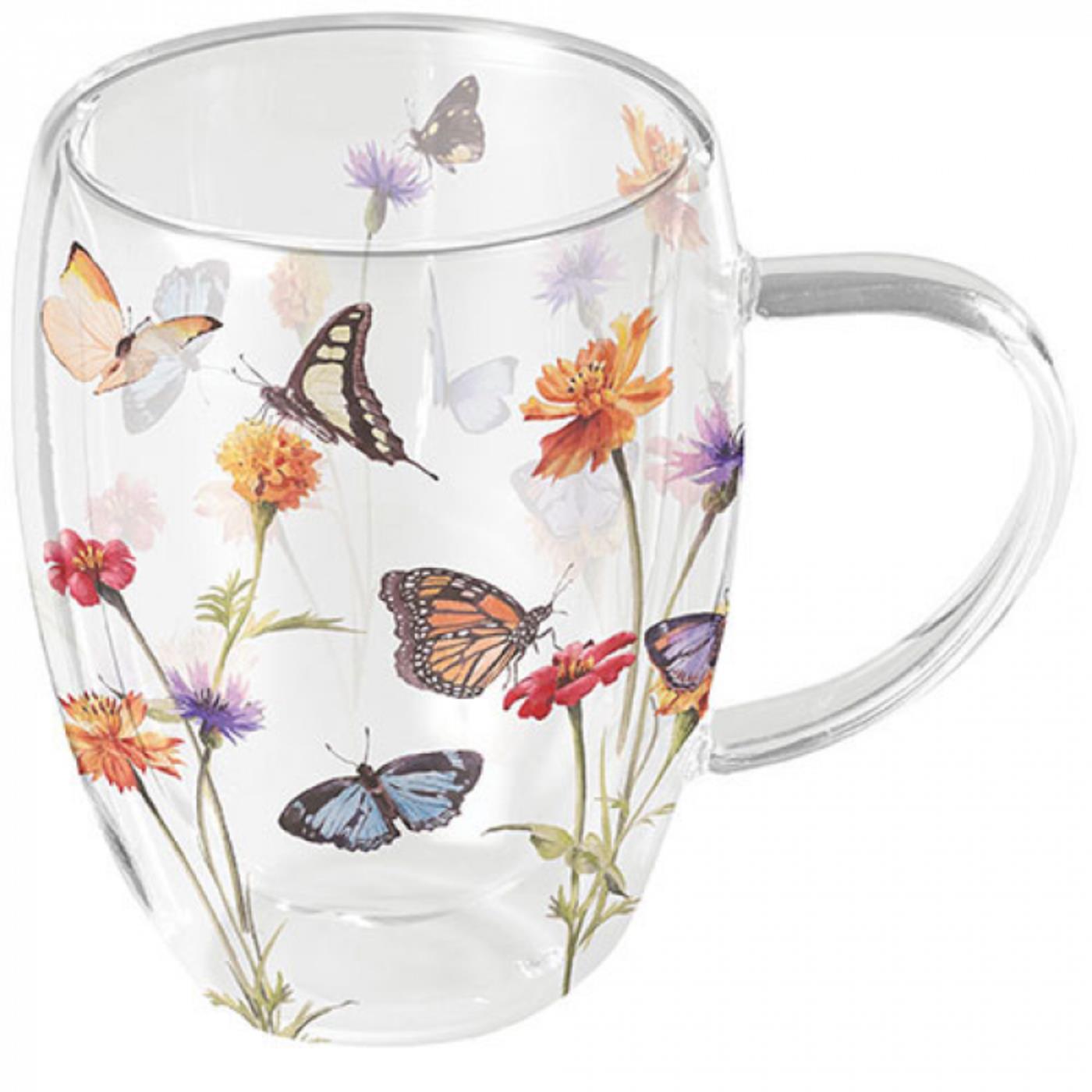 Ambiente Glas Butterfly garden 350ml