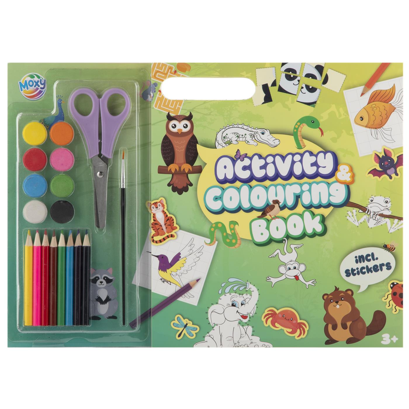 Moxy Verf-en activiteitenboek + stickers