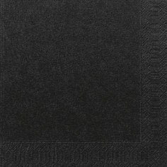 Duni Servetten Zwart 24x24cm