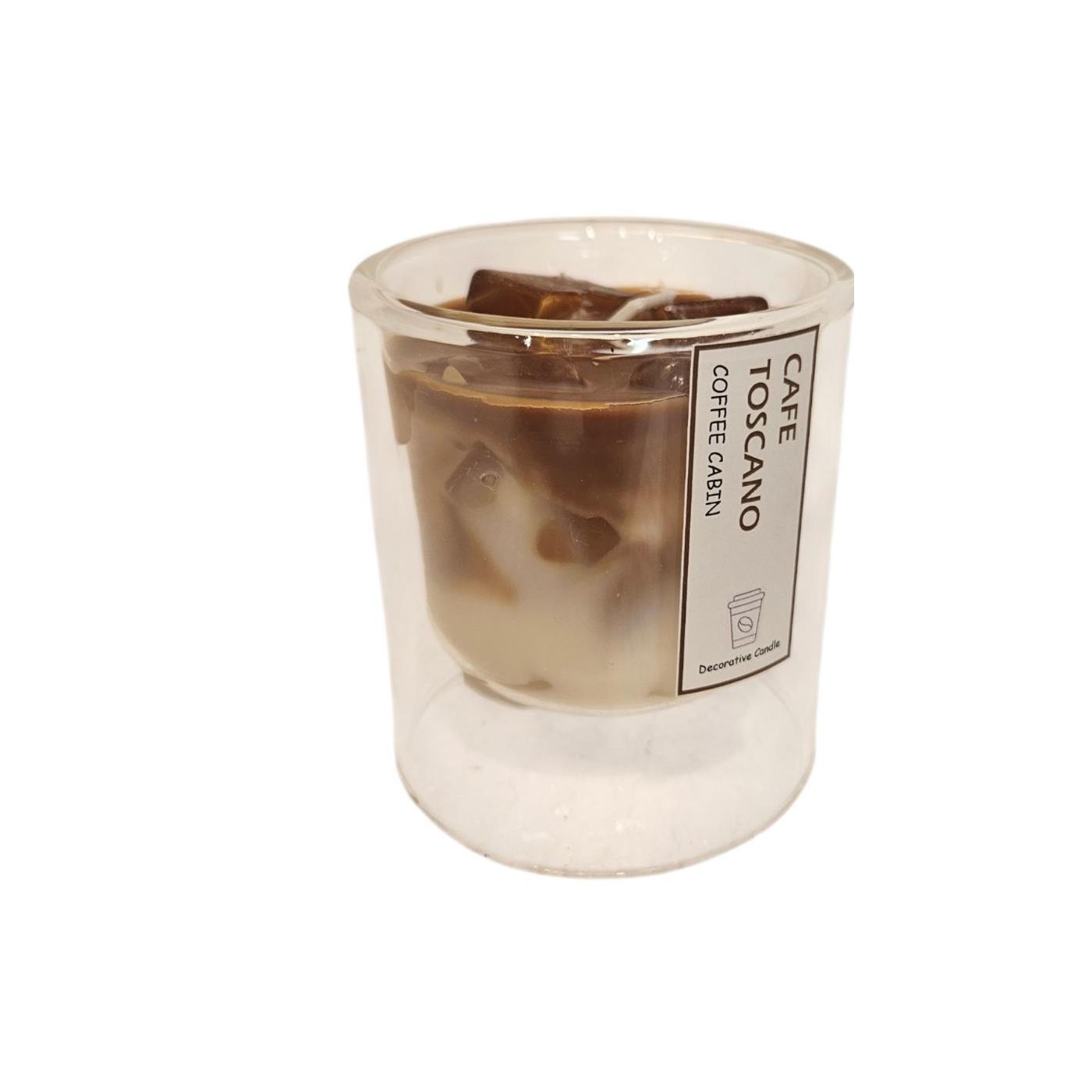 Geurkaars in glas Cafe Toscano 7,4x8,4cm