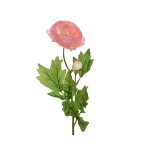 Kunstbloem Ranonkel H57cm zacht roze