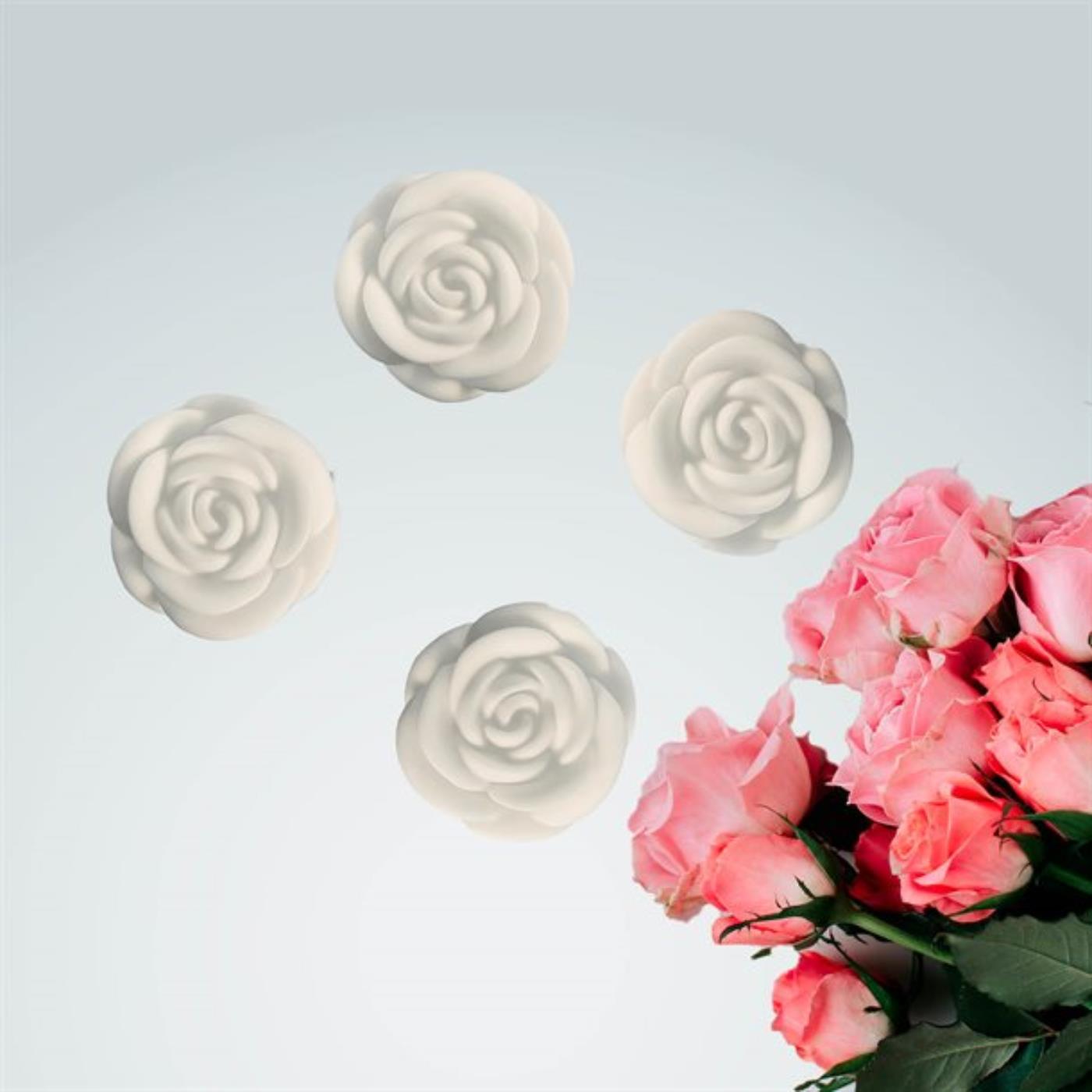 LED roos 4 stuks kleurveranderend +timer