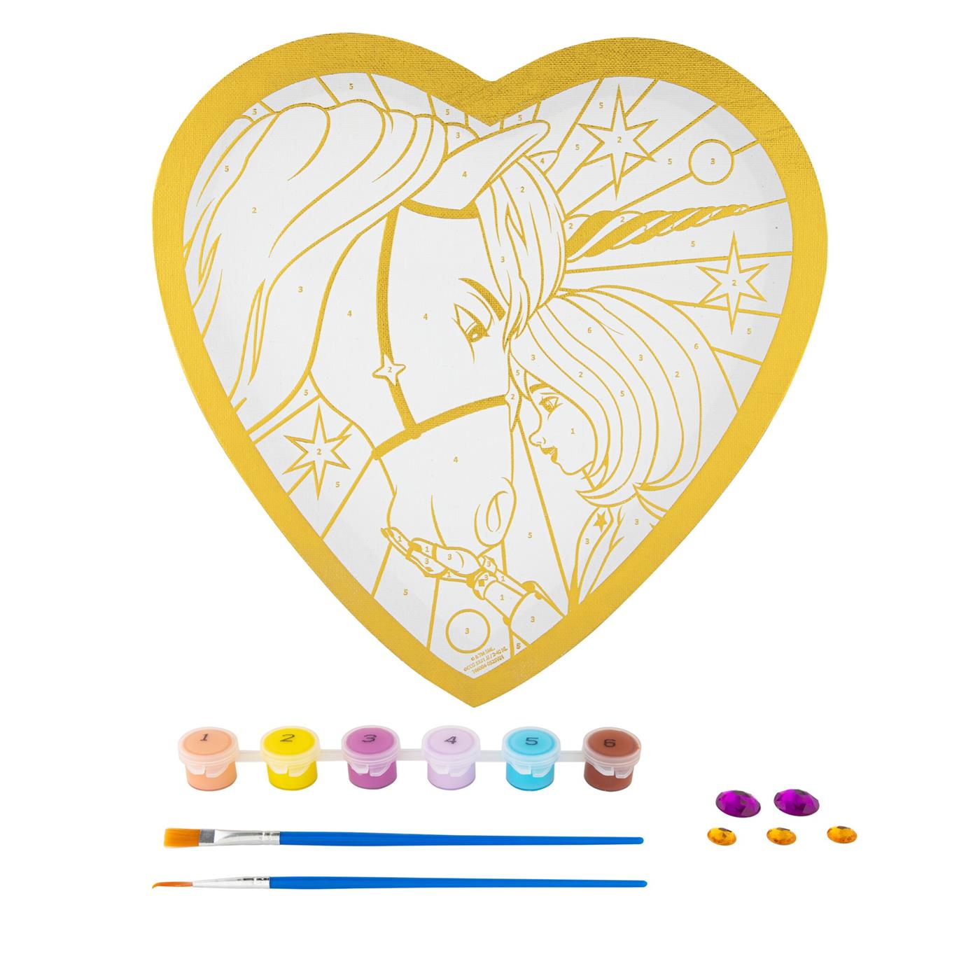 Unicorn kleuren op nummer