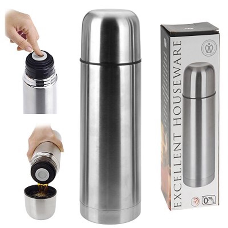 Isoleerfles bullet 750ml RVS
