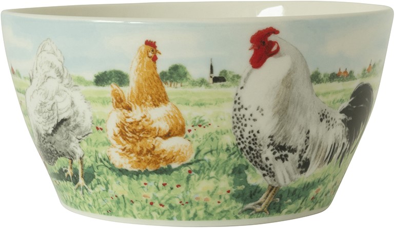 Wiebe's Farm Kom kip Ø13cm 6st