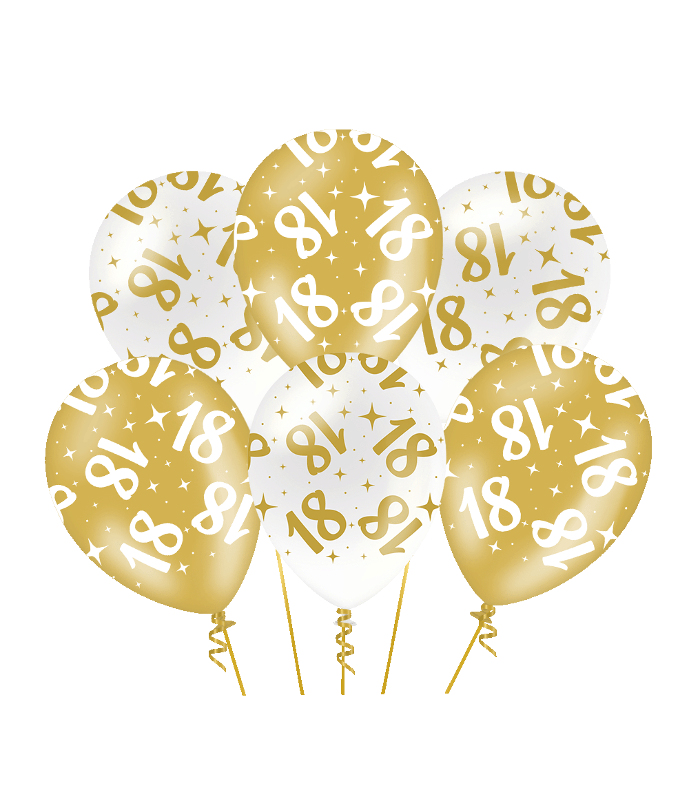 Fancy party ballonnen - 18 pak a 6 stuks