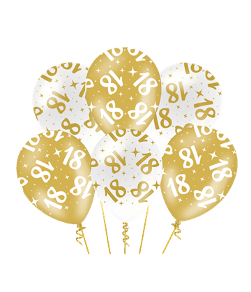 Fancy party ballonnen - 18 pak a 6 stuks