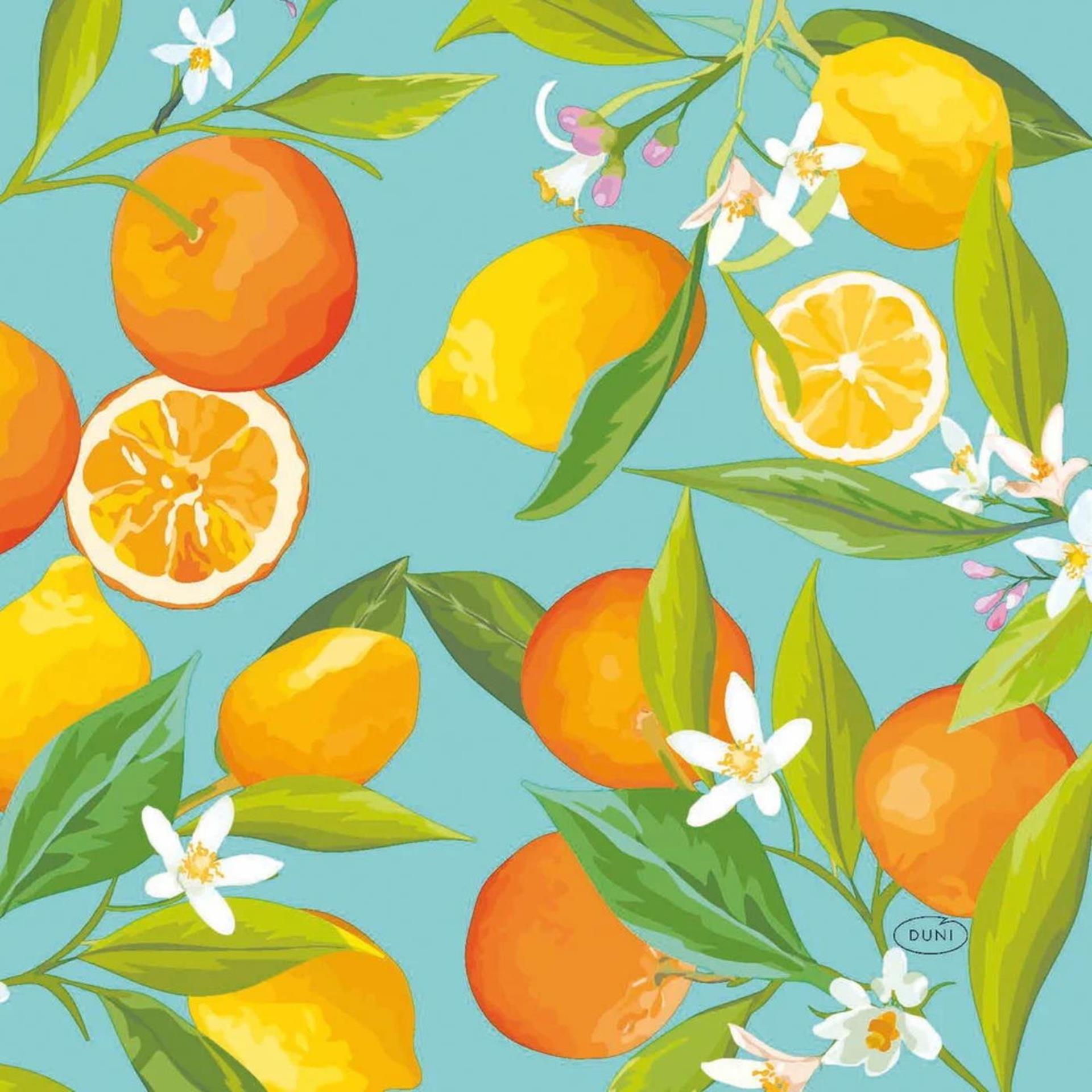 Duni servetten lemon tree 33x33cm