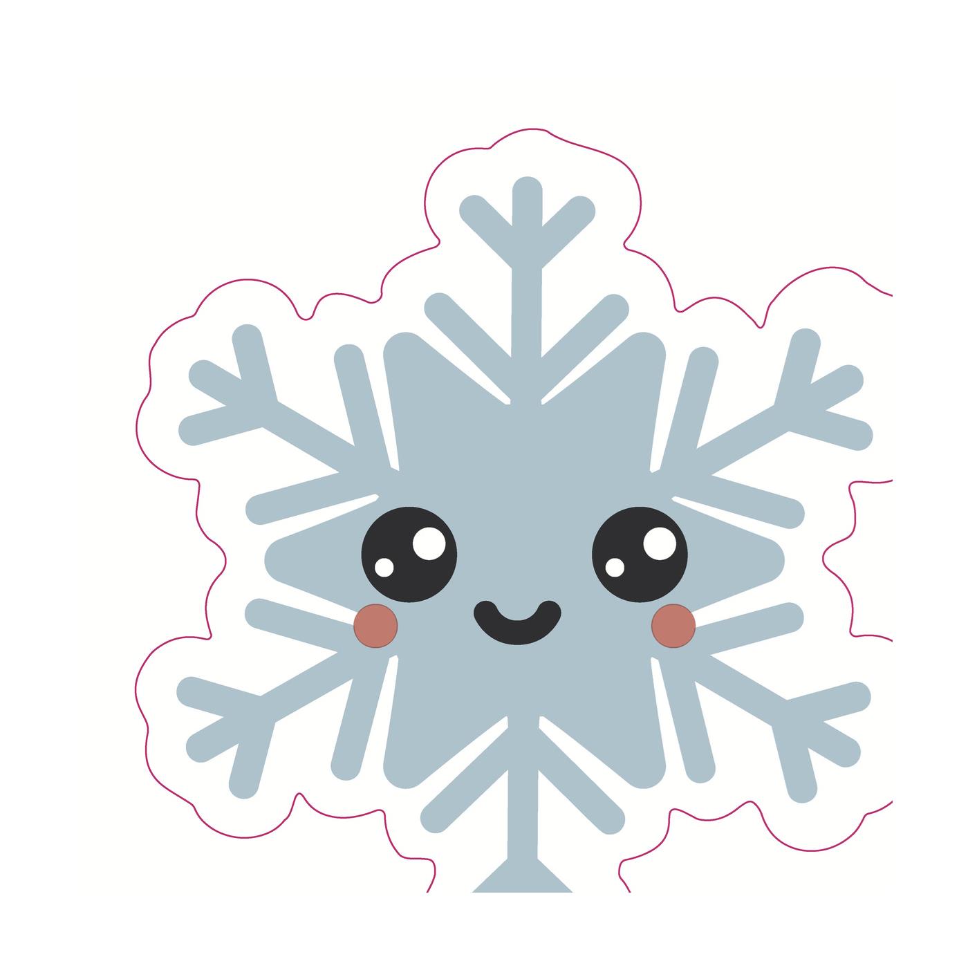 Duni Servetten Happy Snow 33cm