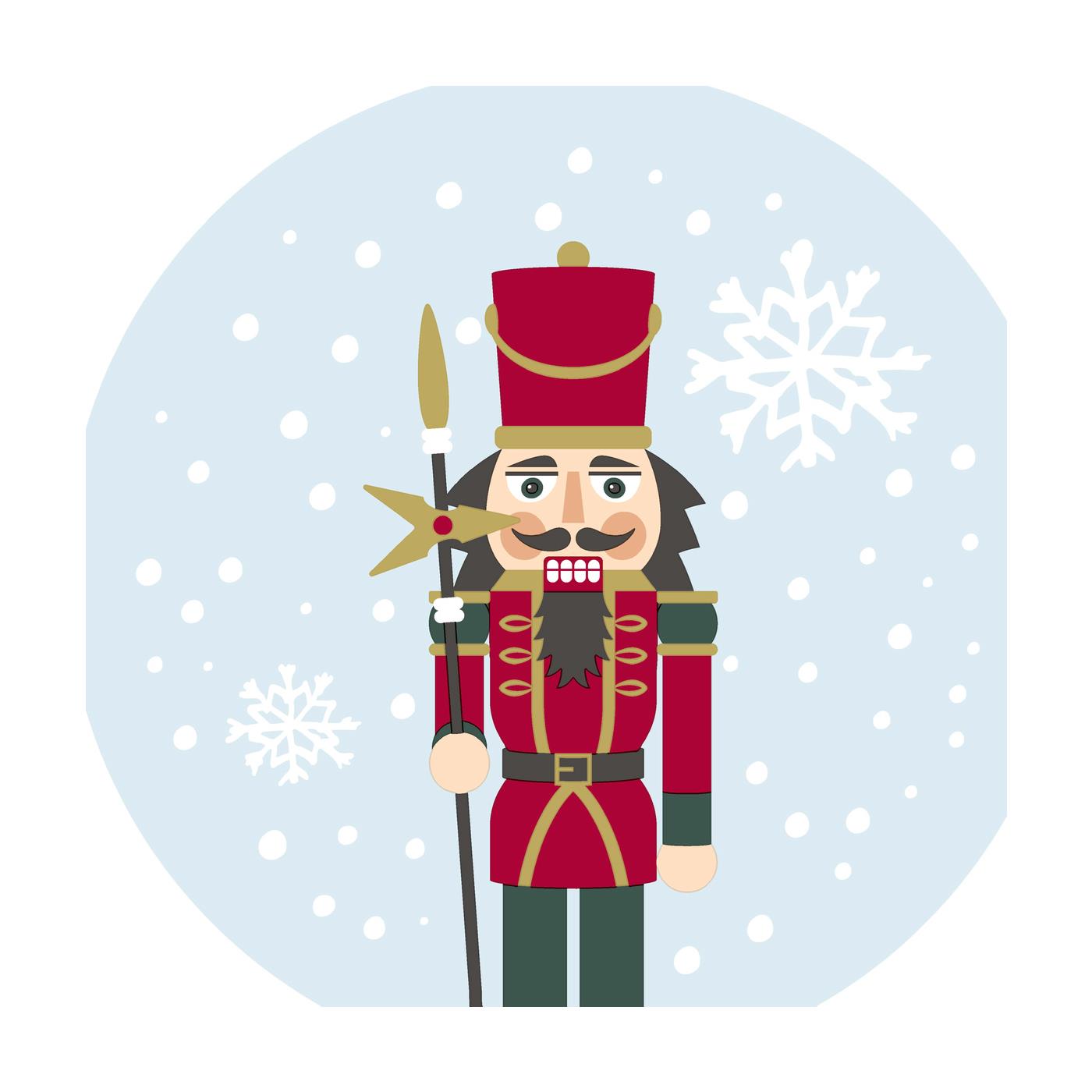 Duni Servetten Snowy Nutcracker 33cm