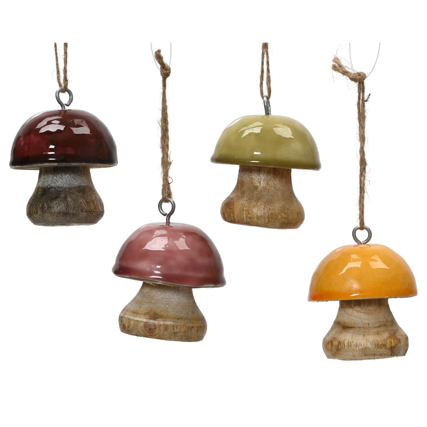 Decoris Kersthanger Paddenstoel hout ass