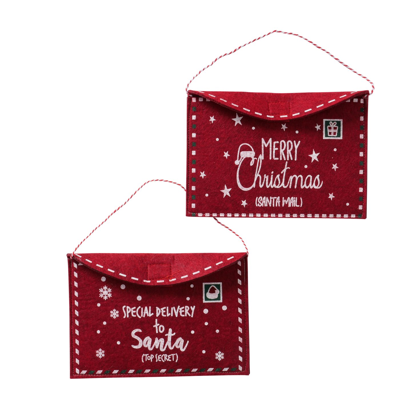 Cadeauzakje Envelop vilt 15x21cm rood