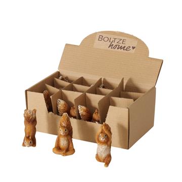 Beeld yoga eekhoorn polyresin H7cm
