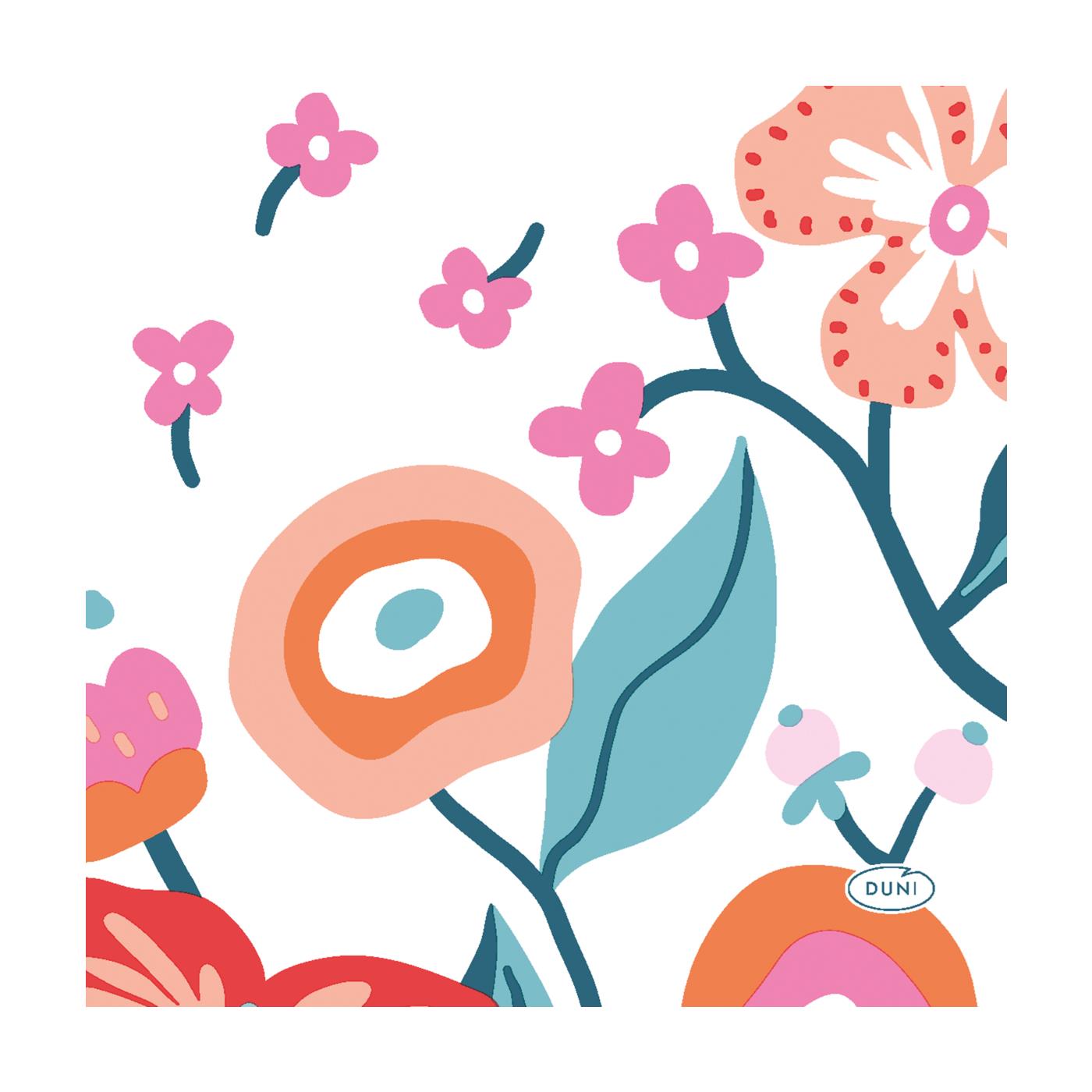 Duni Servetten Vibrant Bloom 24cm