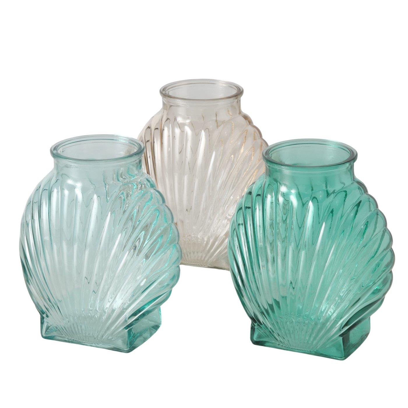 Boltze Home Vaas Coqua glas 16x10x18cm