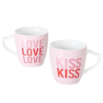 Boltze Home Jumbo mok Love/ Kiss 480ml