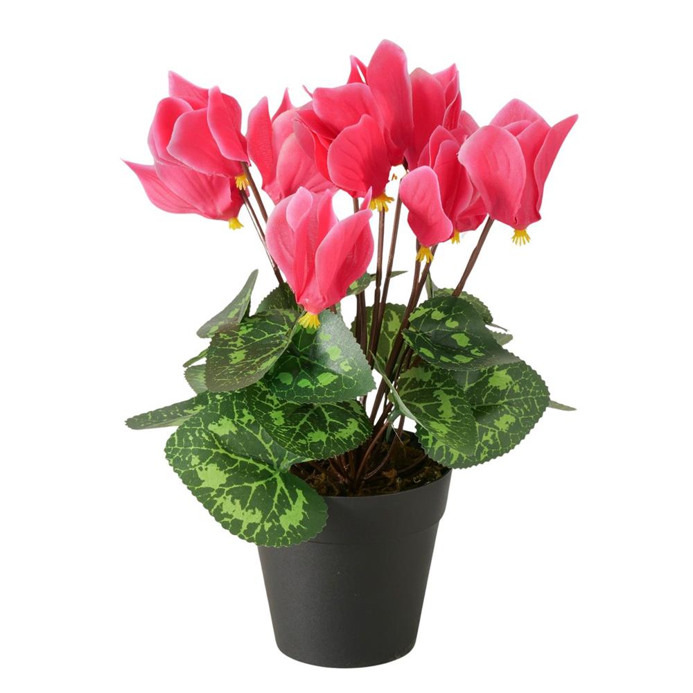 Boltze Home kunstplant in pot roze H27cm