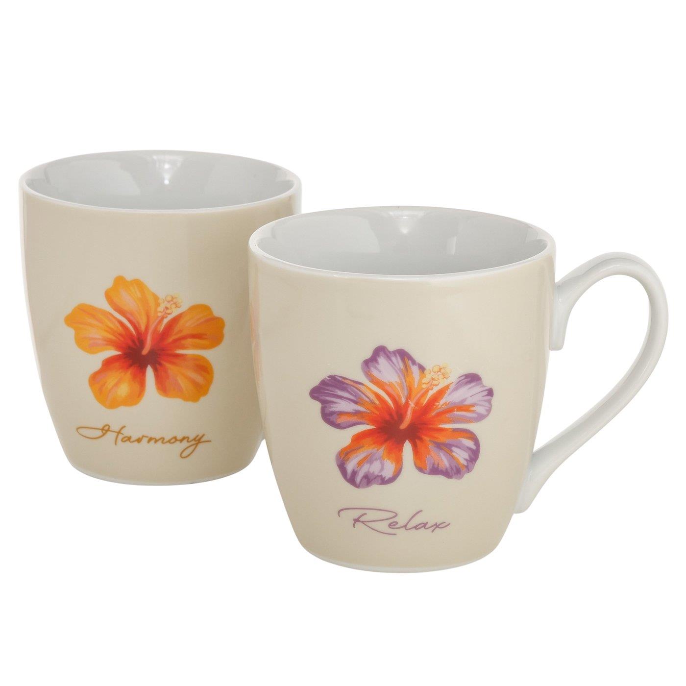 Boltze Home Jumbo mok Hibiscus 480ml