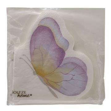 Boltze Home Servetten vlinder 16x15cm
