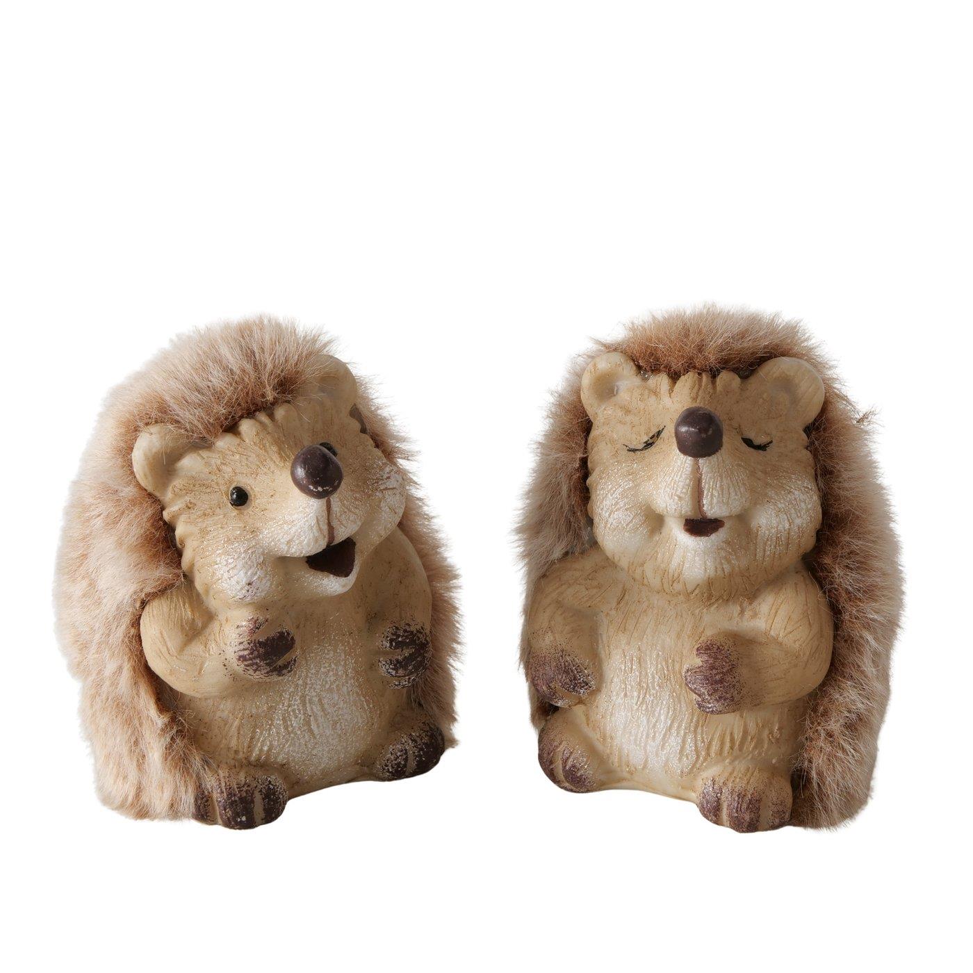 Boltze Home Figuur Egel H7cm Bruin