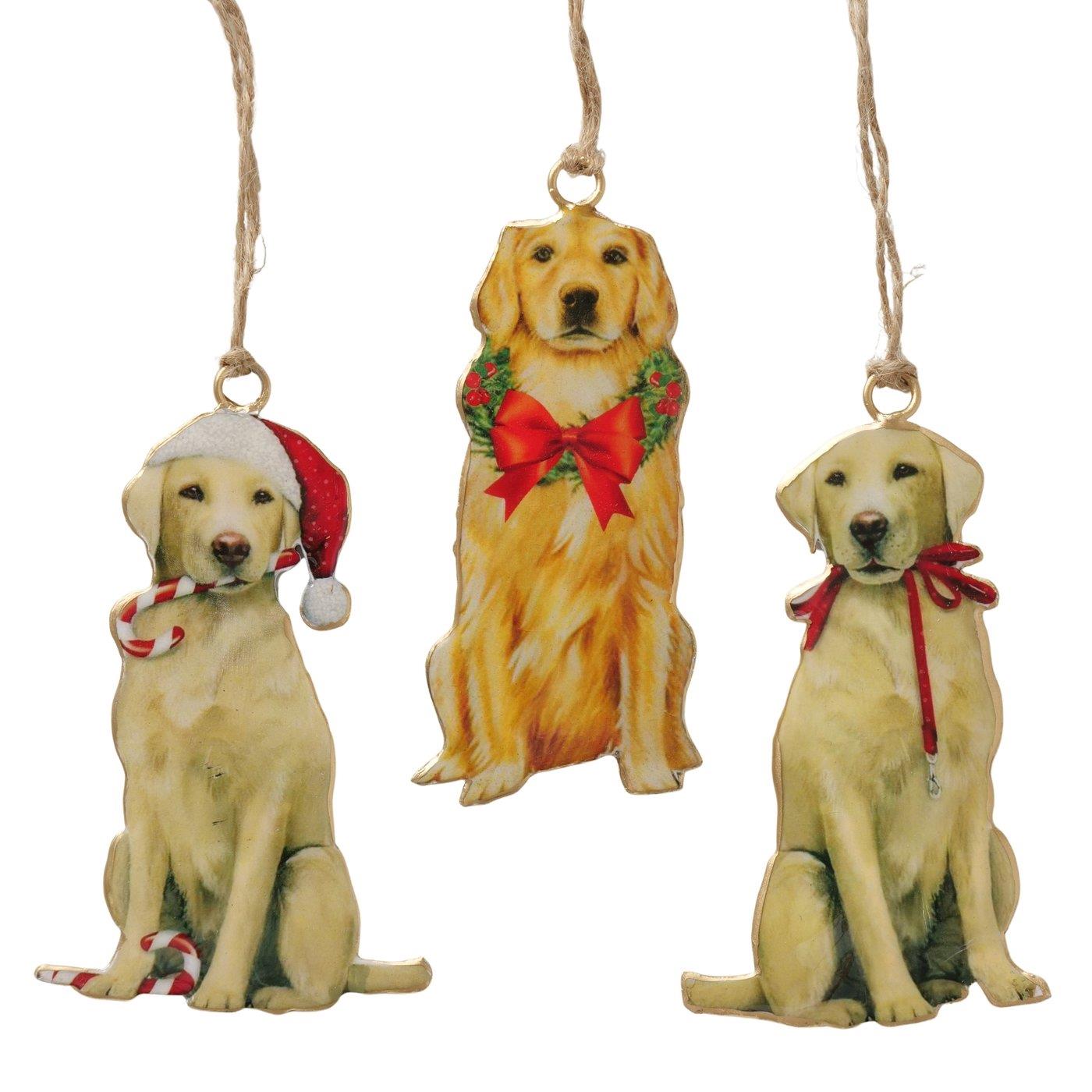 Boltze Home Kersthanger Hond H11cm