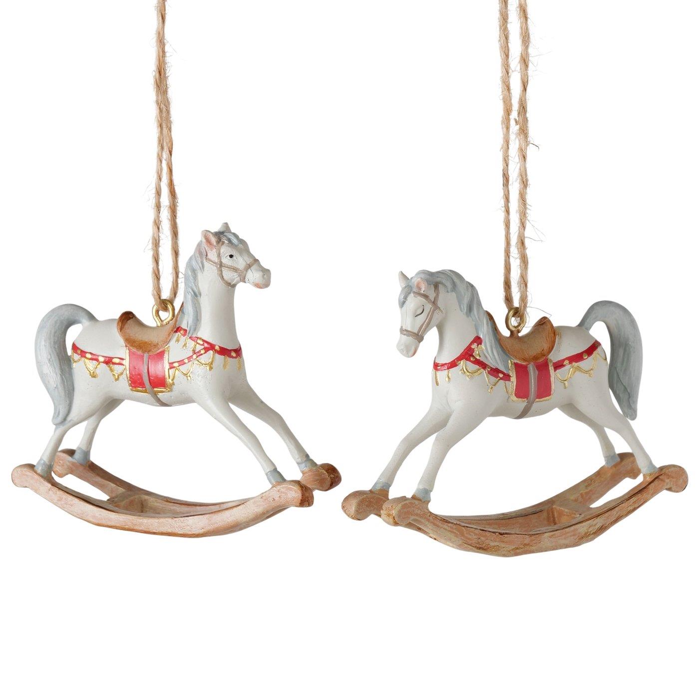 Boltze Home Kersthanger Schommelpaard