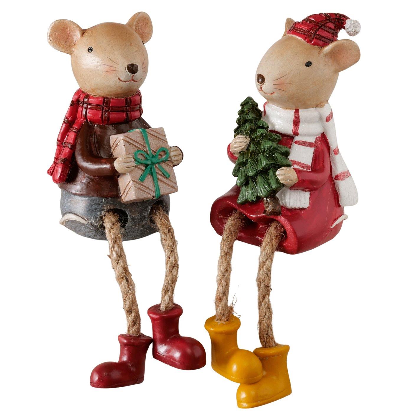 Boltze Home Bungelbeentjes Muis H10,5cm