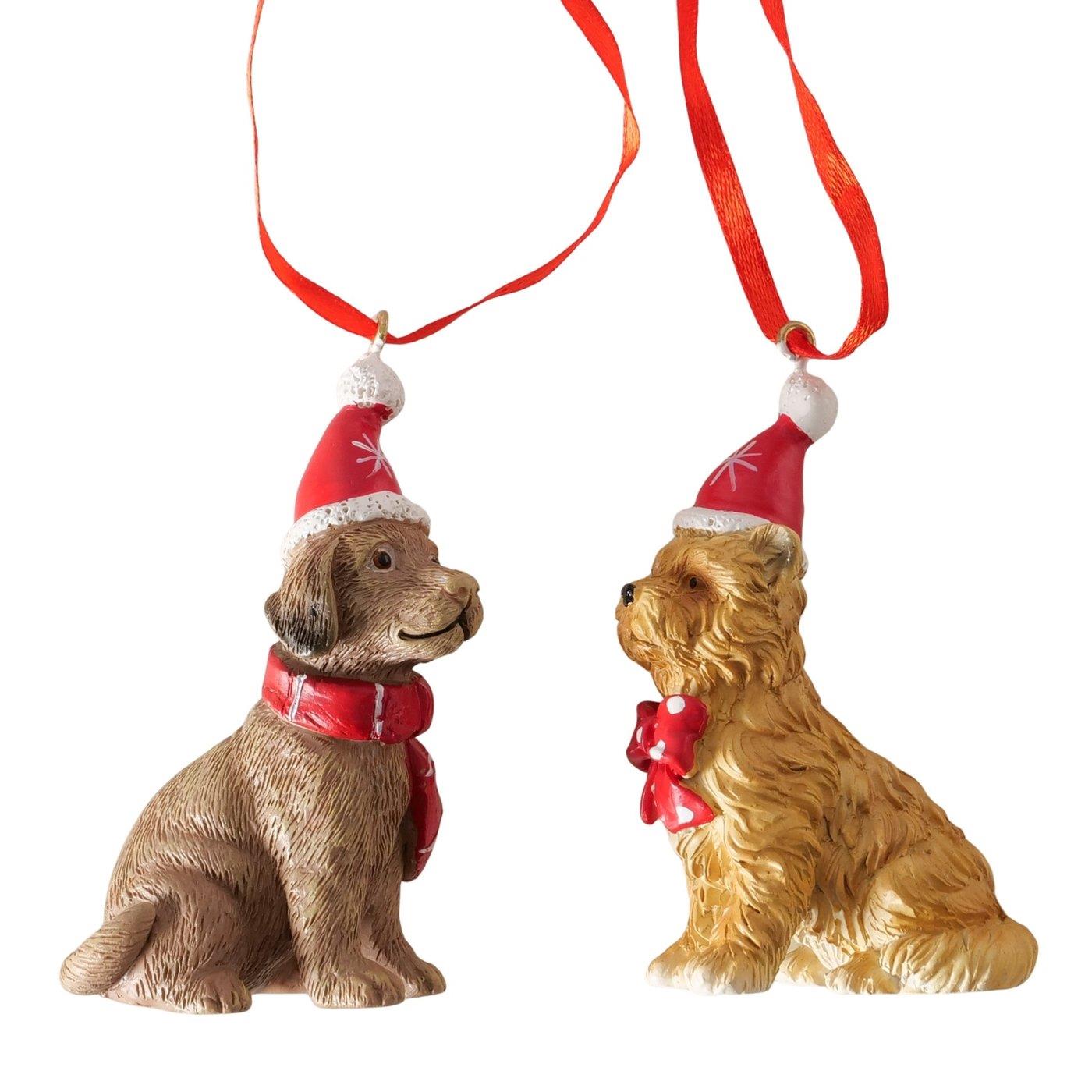 Boltze Home Kersthanger Hond H7,5cm