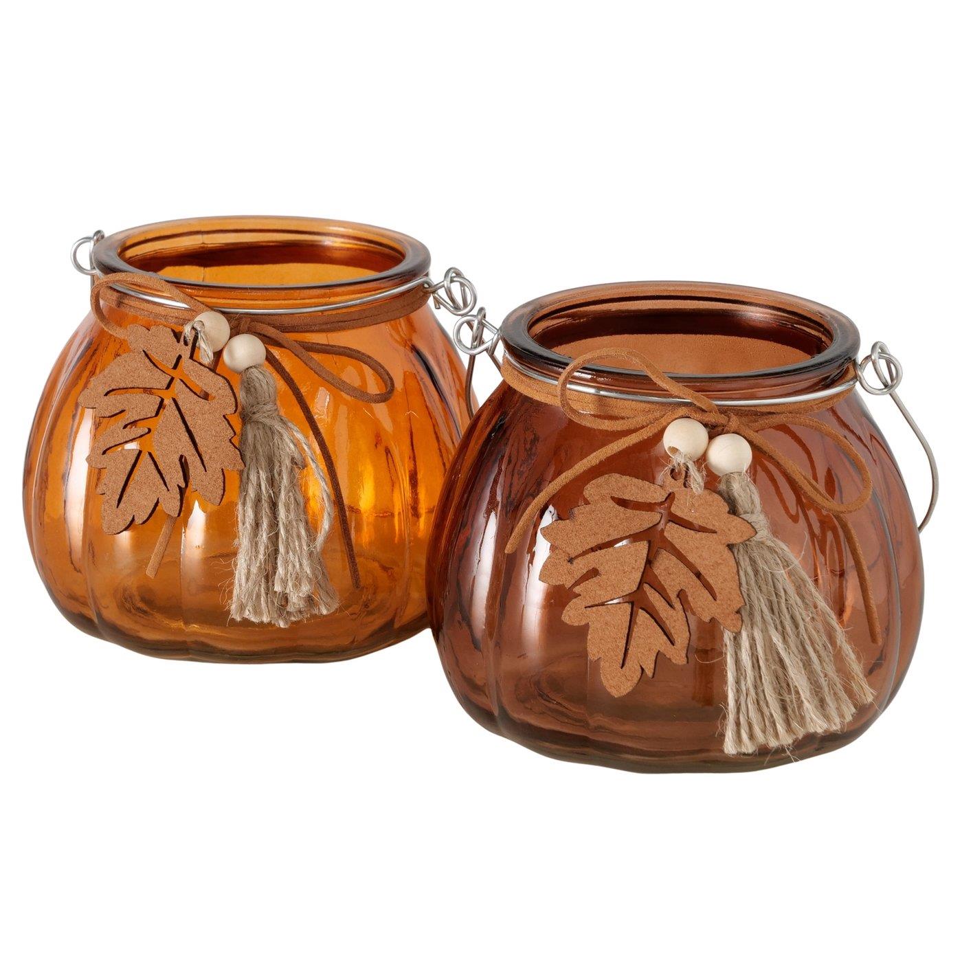 Boltze Home Windlicht Pompoen H9,5cm