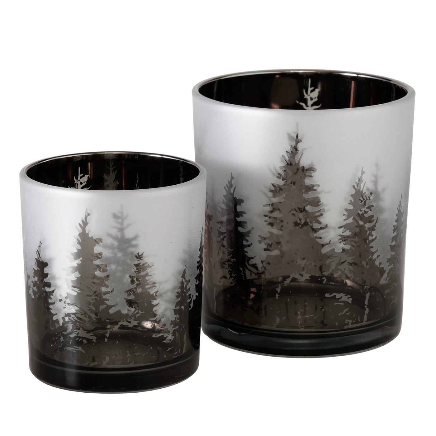 Boltze Home Windlicht 2-delig 10cm glas