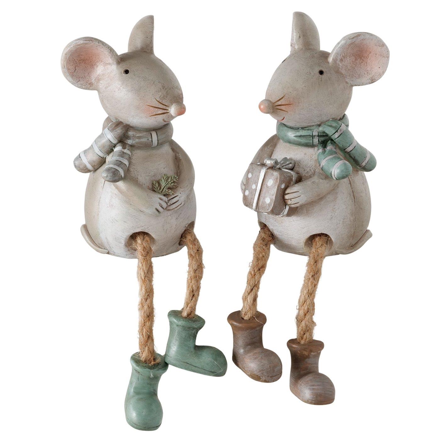 Boltze Home Bungelbeentjes Muis 16cm