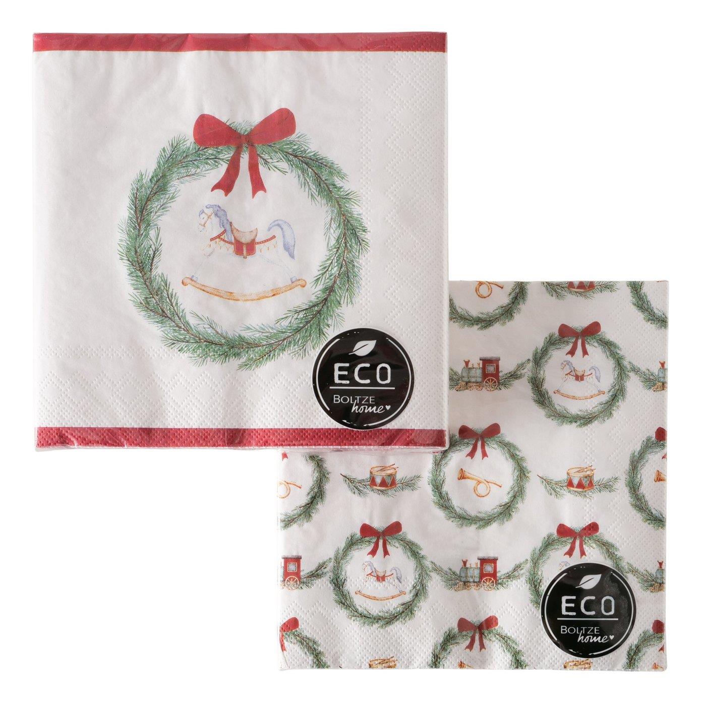 Boltze Home Servetten Kerstmis 33cm