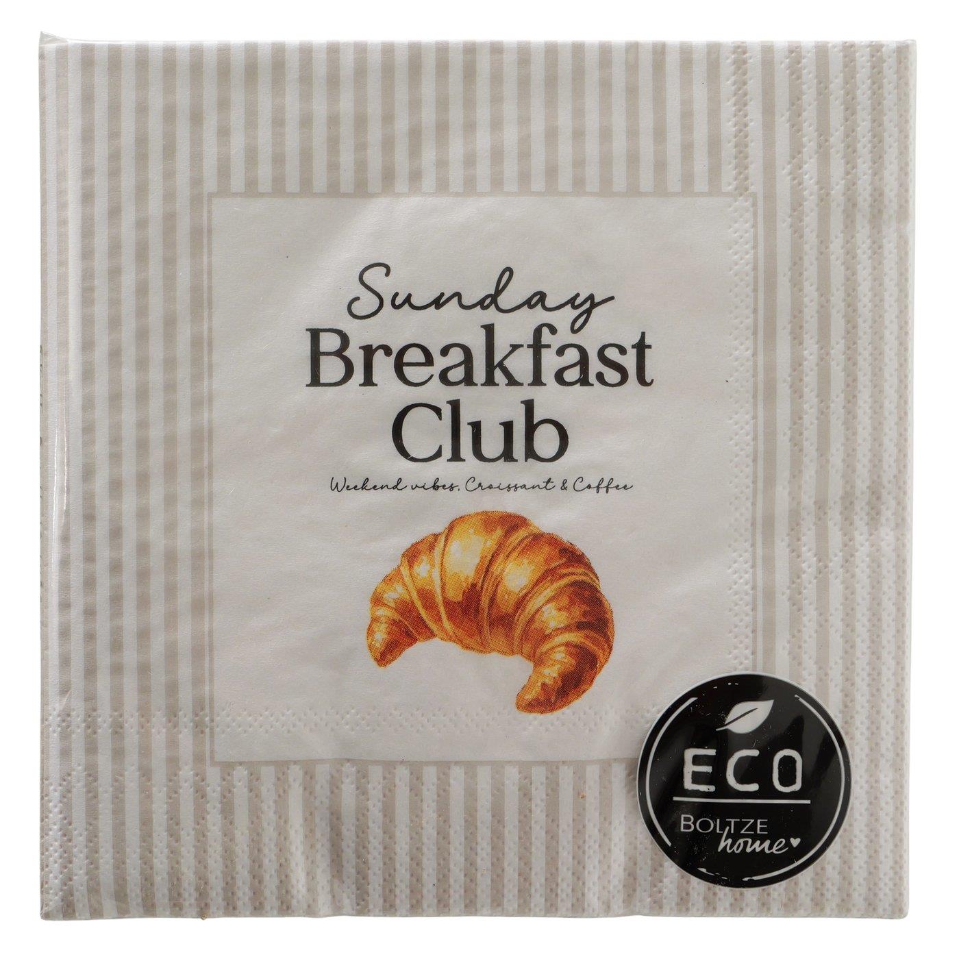 Boltze Home Servetten Breakfast 33cm