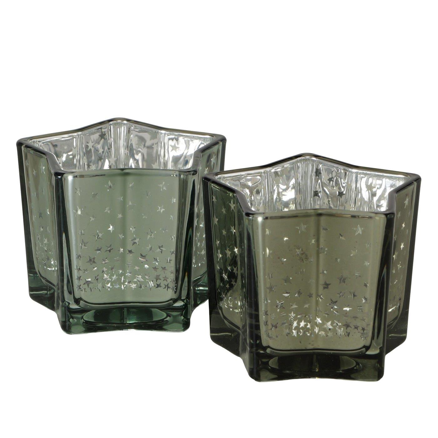 Boltze Home Windlicht Ster H6,5cm glas