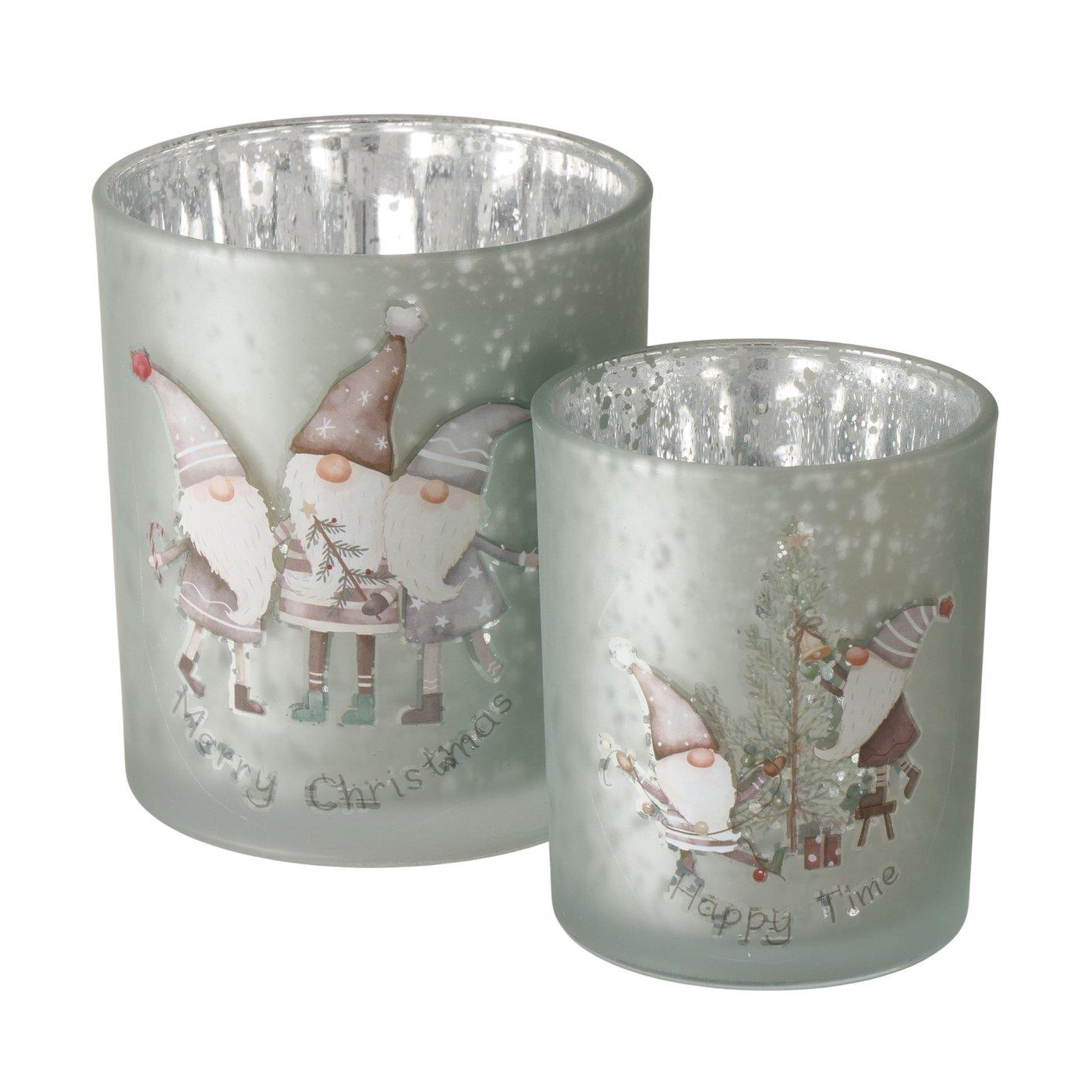 Boltze Home Windlicht 2dlg 10cm glas